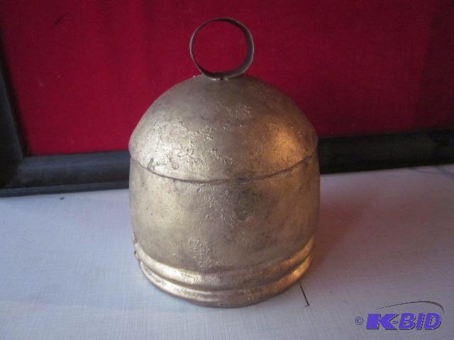 10 inch antique metal bell.&nbsp...