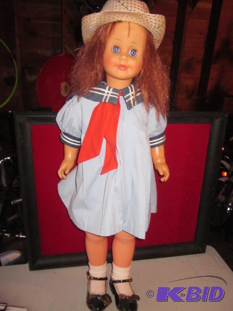 Vintage 3 foot hard plastic Lili Doll....