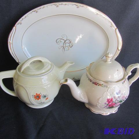 Tea Pots, Platter