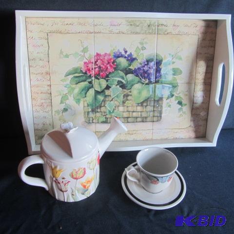 Tray, Watering Can