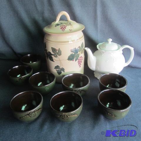 Tea Pot, Cookie, Custards