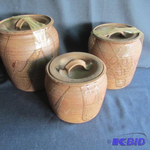 Stoneware Canisters