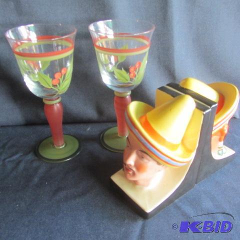 Vintage Bookend, Glasses