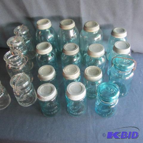 Blue Canning Jars