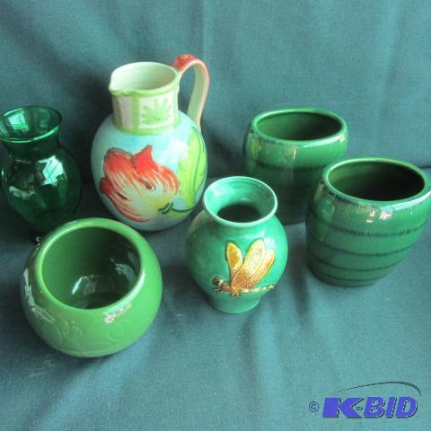 Pottery Pitcher, Vases