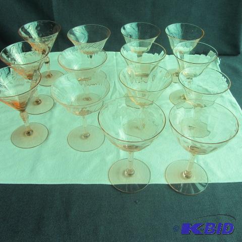 Pink Depression Stems