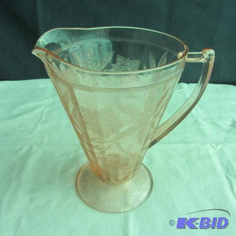 Pink Depression Pitcher
