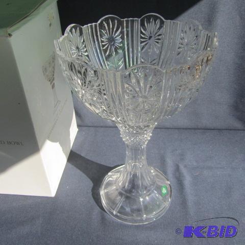 Lead Crystal Footed Bowl