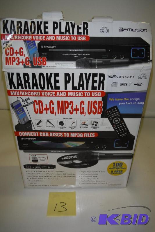 lot 13 image: Emerson GQ100 Karaoke Player