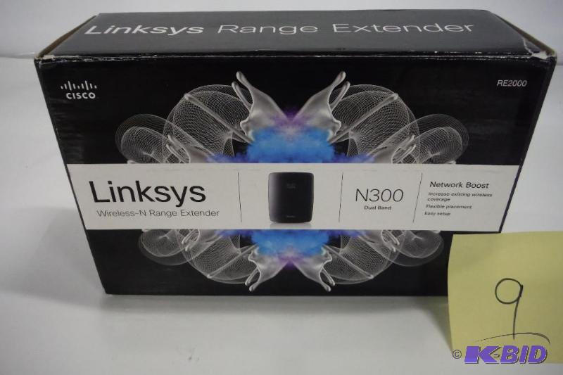 lot 9 image: Linksys N300 Wi-Fi Wireless Router with Linksys Connect Including Parental Controls & Advanced Settings (E1200)