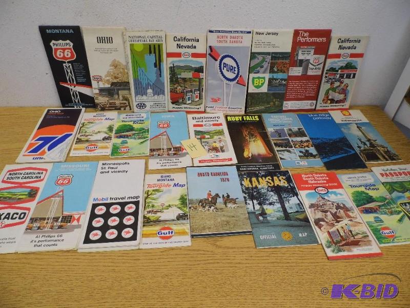 Vintage Road Maps