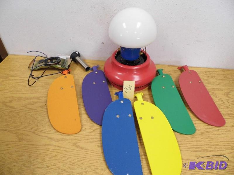 6 Blade Colorful Fan
