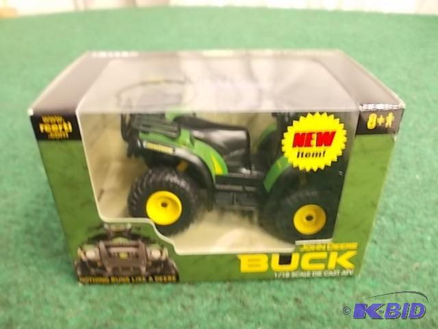lot 15 image: 118 Ertl JD Buck 4 Wheeler...