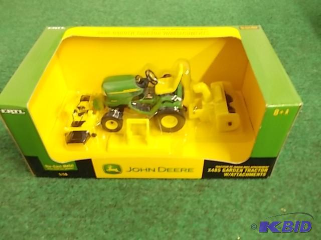 lot 84 image: Ertl 116 John Deere X485 Garden Tractor With...