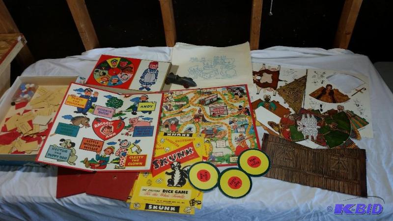 Vintage Kids Board Games