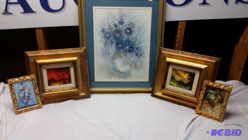 Gold Framed Art Work