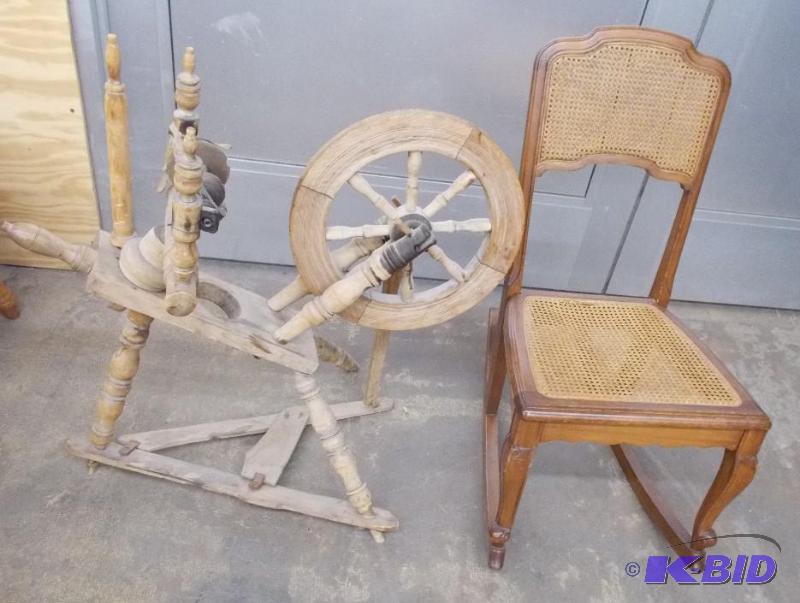 Spinning Wheel & Rocking Chair