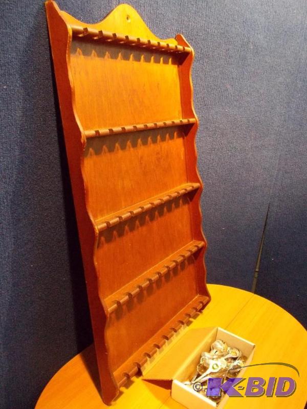 Antique Spoon Rack & Antique Carpet Sweeper