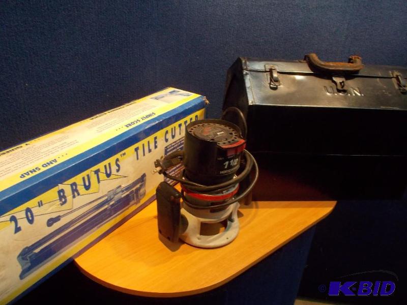 Router, Tile Cutter, Tool Box