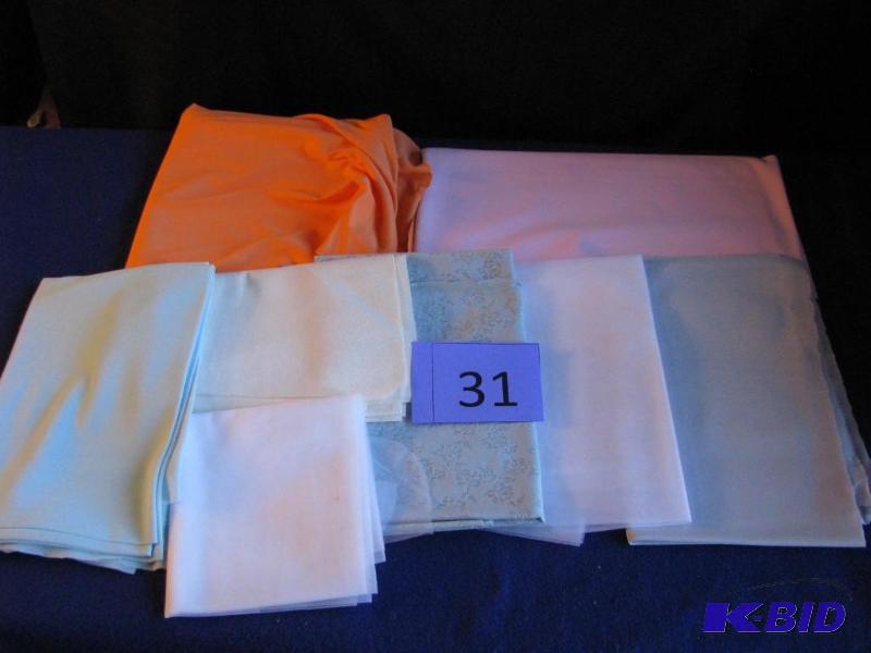 Tricot Cloth, Medium size pieces of colored t...