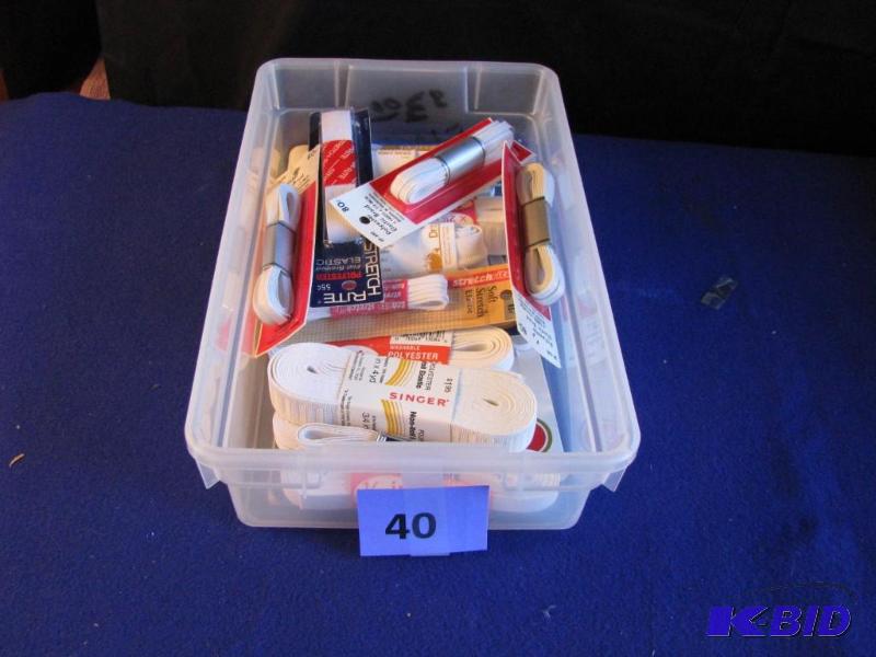 Sewing supplies, elastic bands, 22, all sizes...