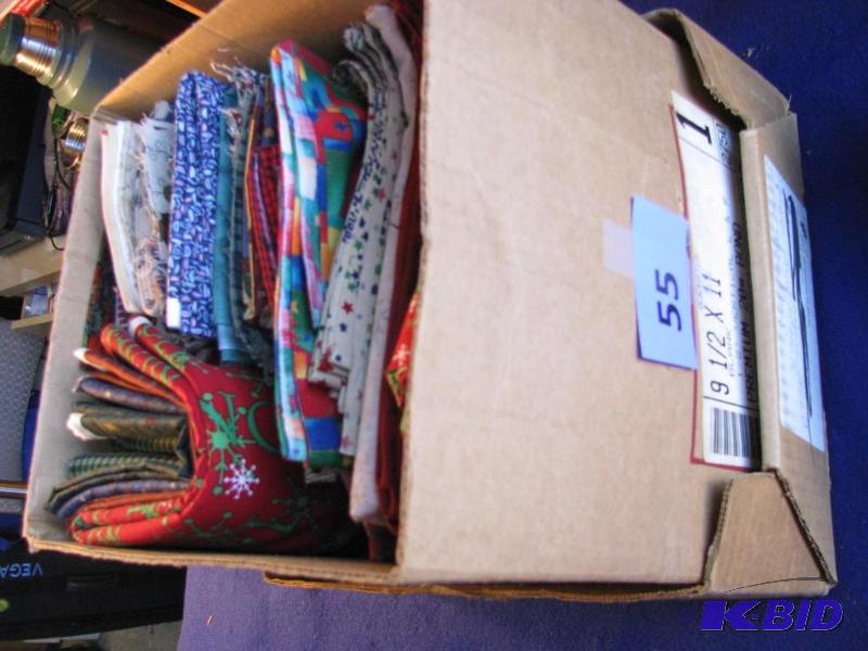 55 smaller pieces of fabric for quilting &amp...