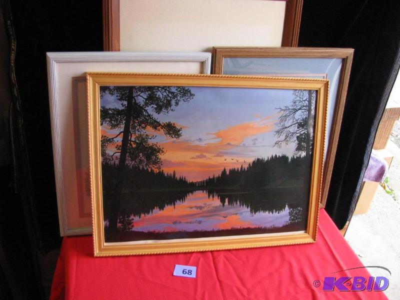 Framed art. 4 items all in good condition...