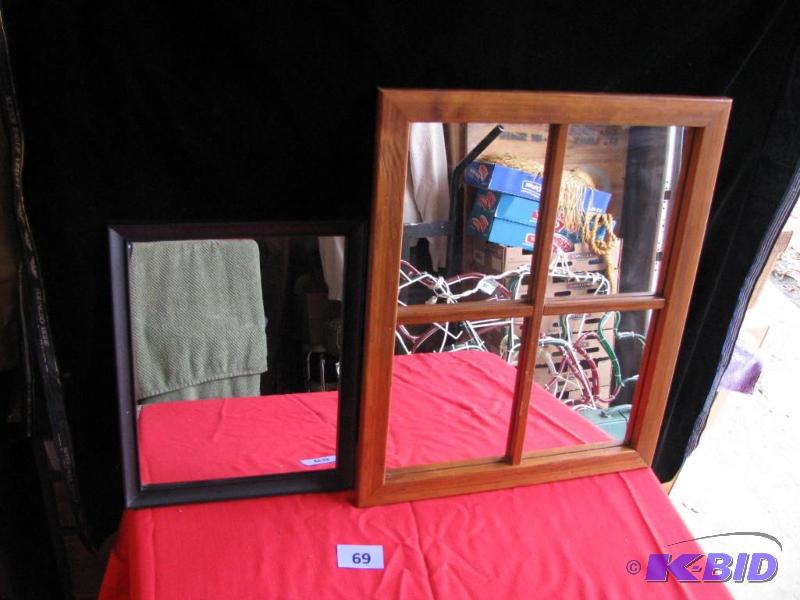 2 framed mirrors, good condition...