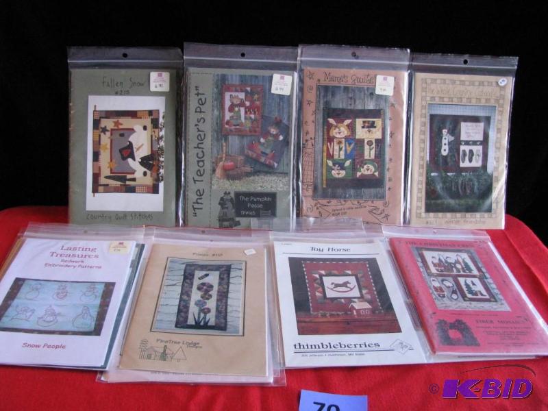 Winter themed quilt &amp stitch patterns (16...