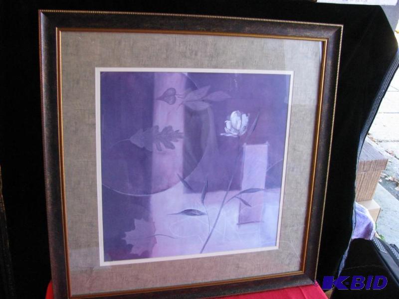 Framed contemporary art piece. Very nicely fr...