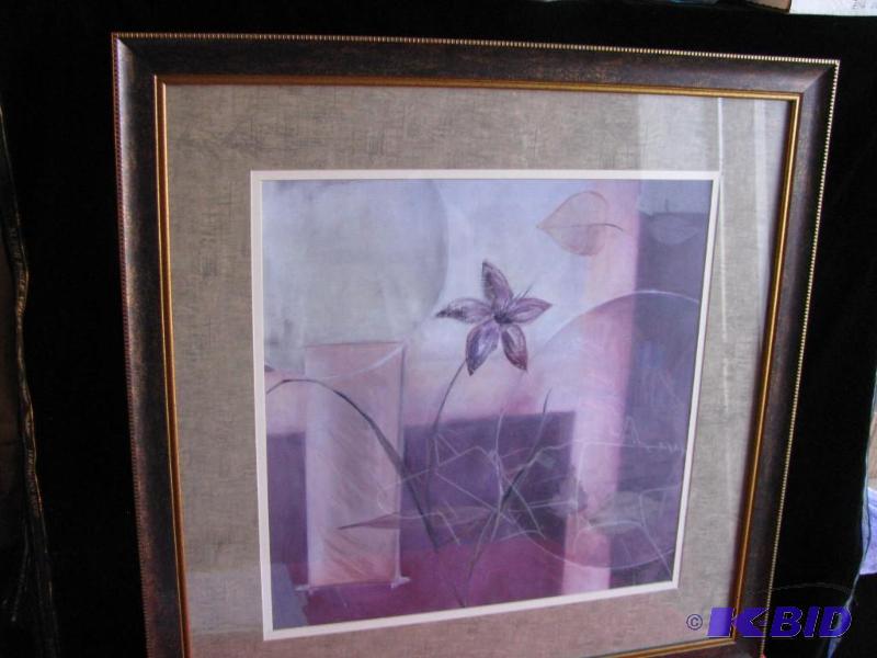 Framed contemporary art piece. Very nicely fr...