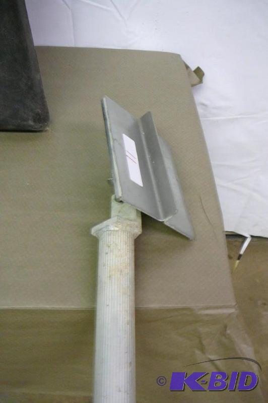 12 foot long aluminum pole with cement tool...