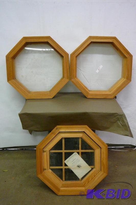3 Octagon windows 1- Venting opening 2- Non o...