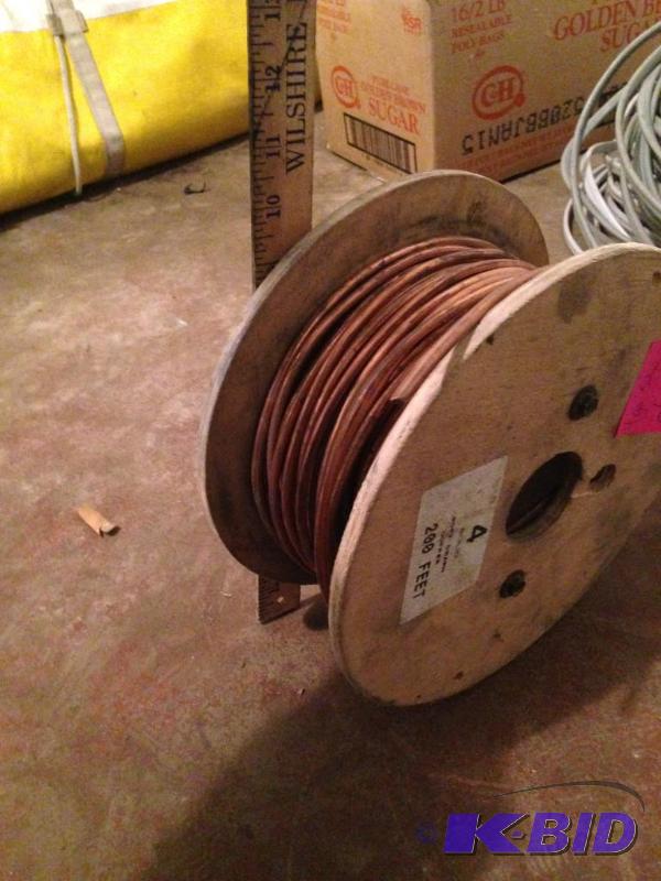 lot 16 image: 4 gauge solid copper...