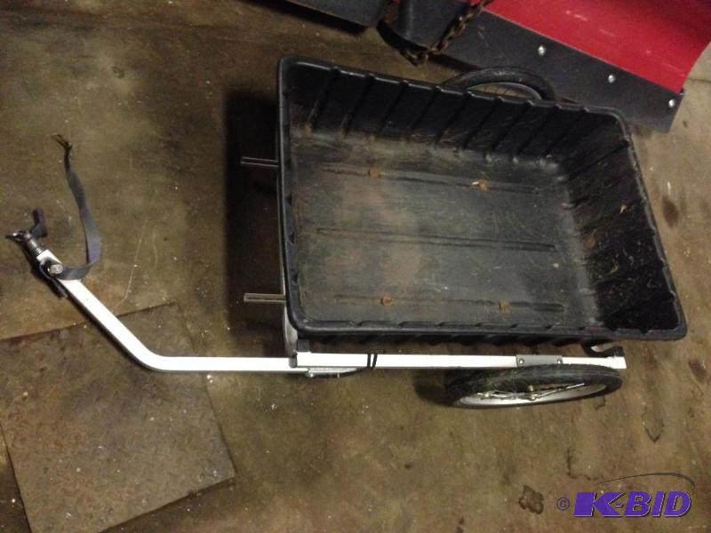 lot 36 image: Bike Cart 35" X 24"  Cart on W...