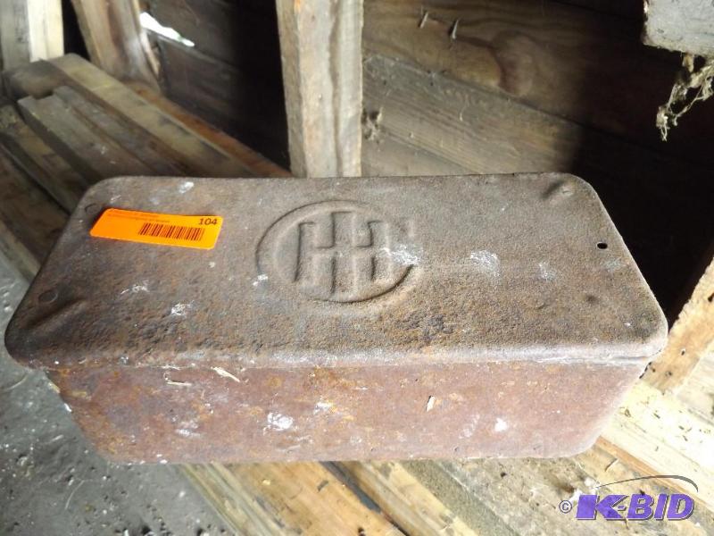 Case IH metal tool box...