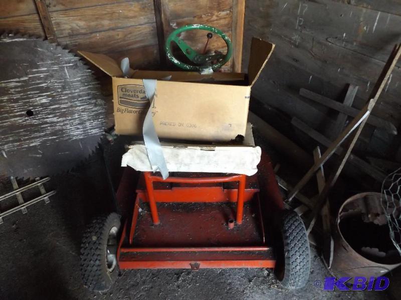 old riding lawn mower ...