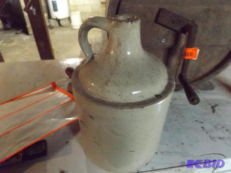 Antique Whiskey Jug, Cracked...