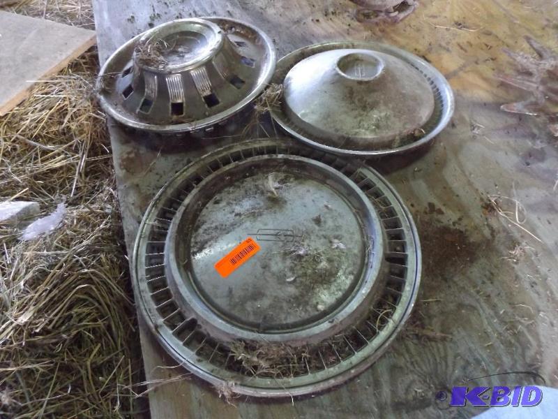 three hub caps...