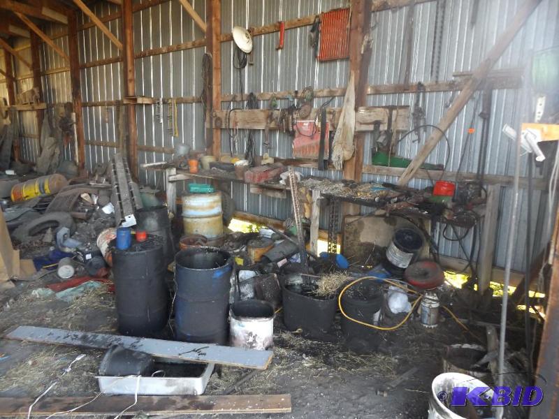 Lot of scrap in the corner.It appears to have...