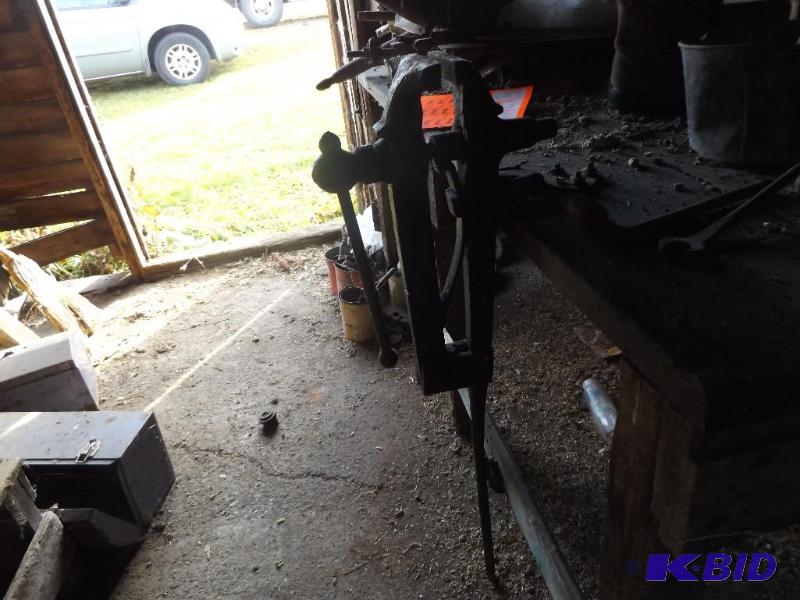 Wooden Work Bench with attached Vise...