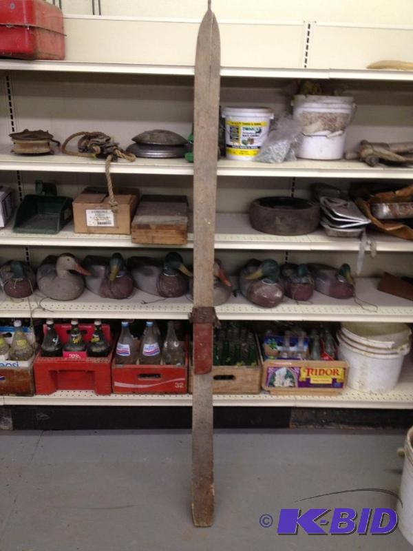 lot 107 image: Antique Snow Ski&nbsp...