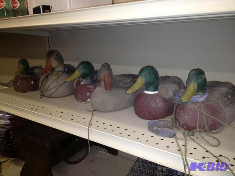 lot 133 image: Six Duck Decoys, Styrofoam&nbsp...