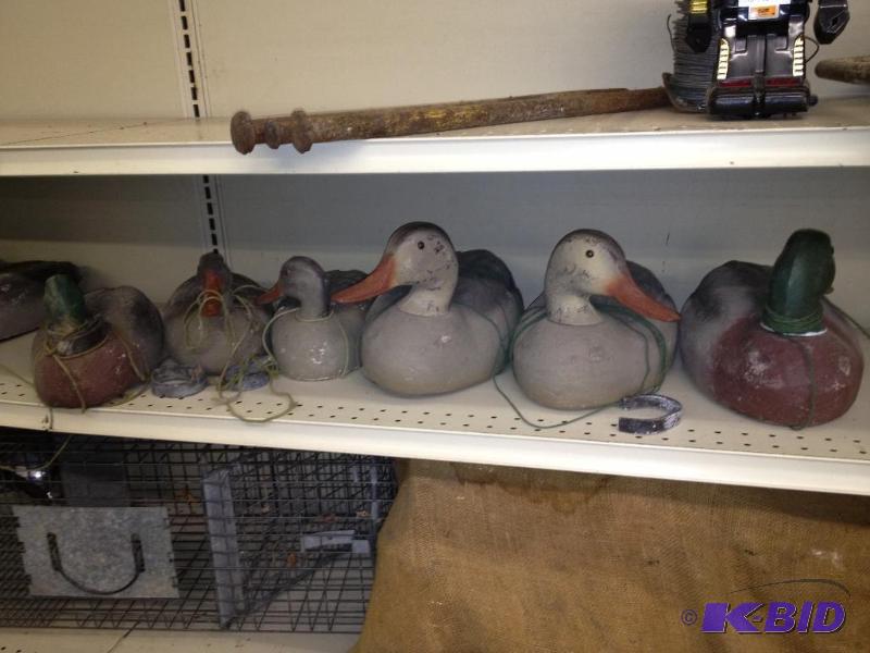 lot 134 image: Six Duck Decoys, Styrofoam...