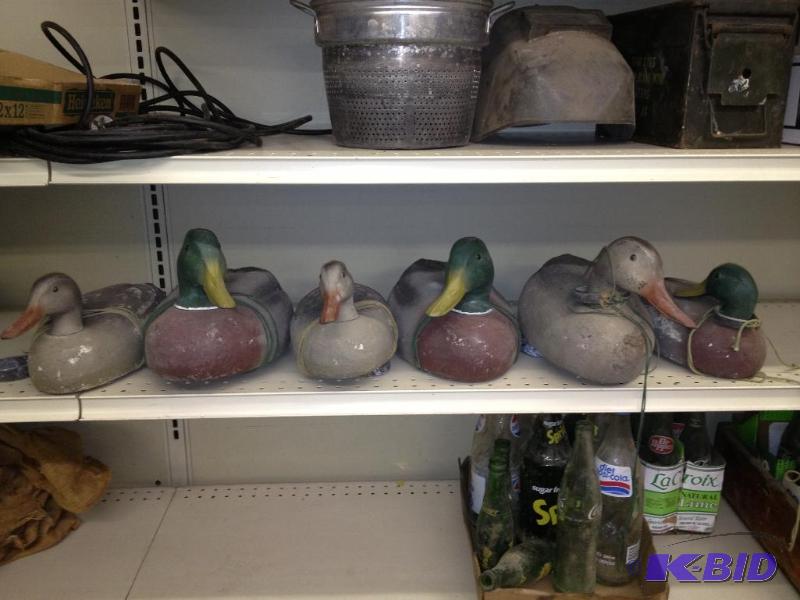lot 135 image: Six Duck Decoys, Styrofoam...