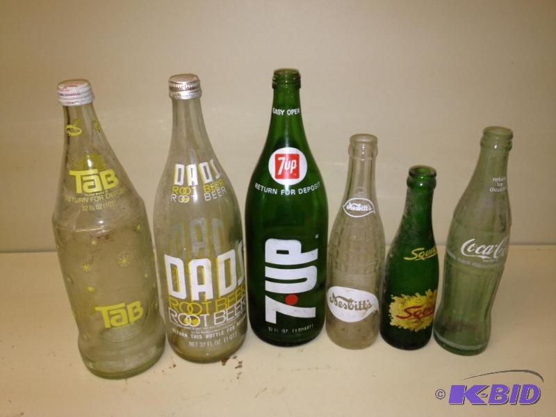 lot 180 image: Vintage Pop Bottles...