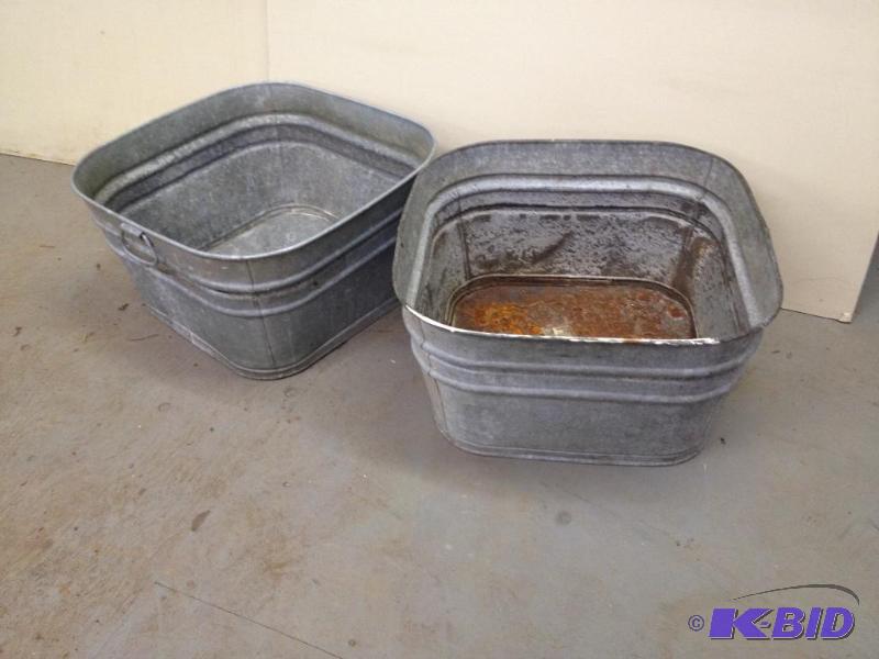 lot 69 image: 2 Tin Troughs&nbsp...
