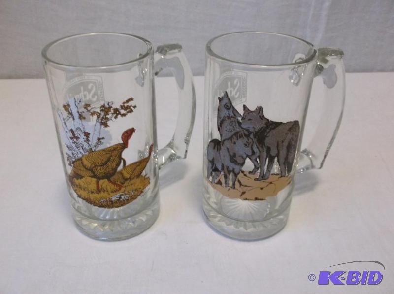 lot 64 image: Schmidt beer wild life series mugs in great c...