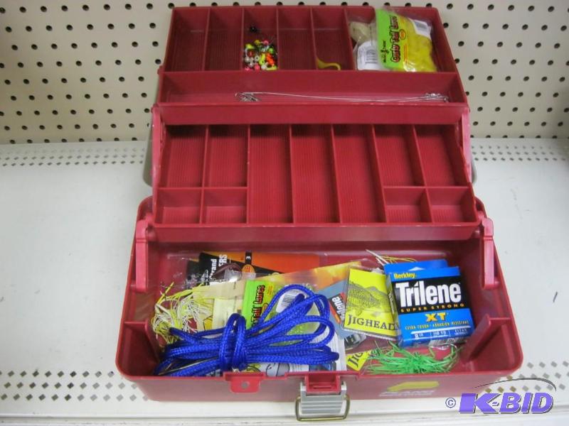 lot 136 image: Tackle Box With Some Items Inside...