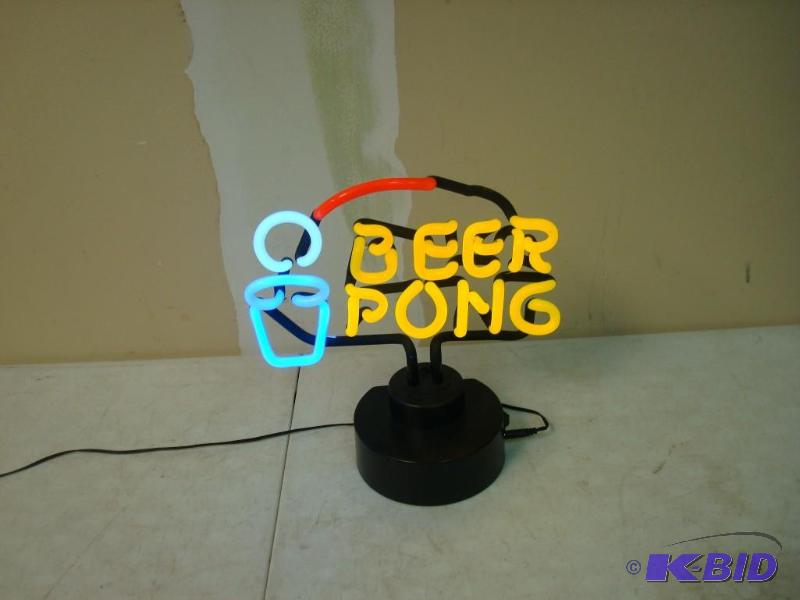 lot 25 image: Beer Pong Neon Light...